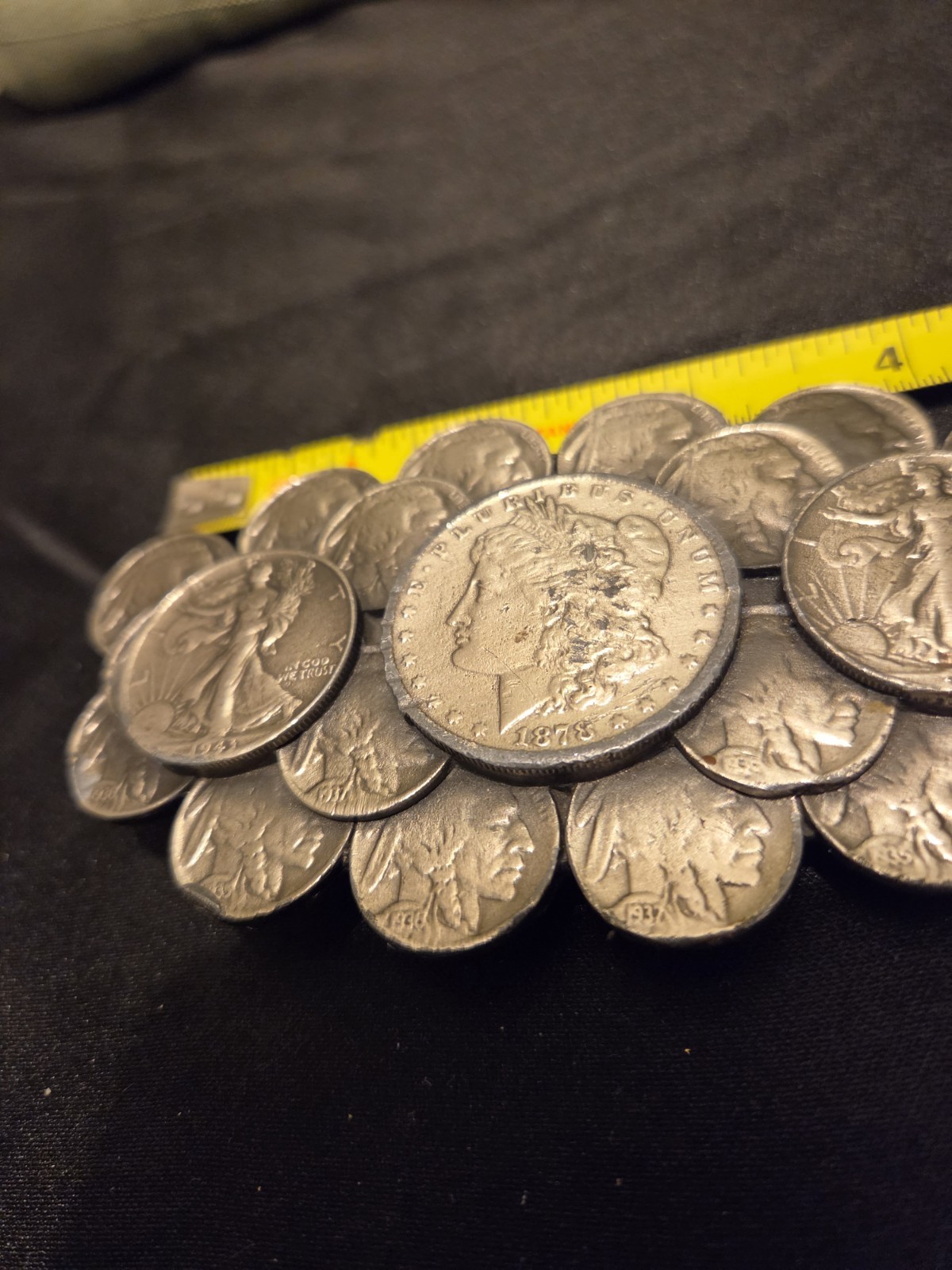 XL Buffalo Nickel Native American Indian Head Coin Bison Western Nos Belt Buckle
