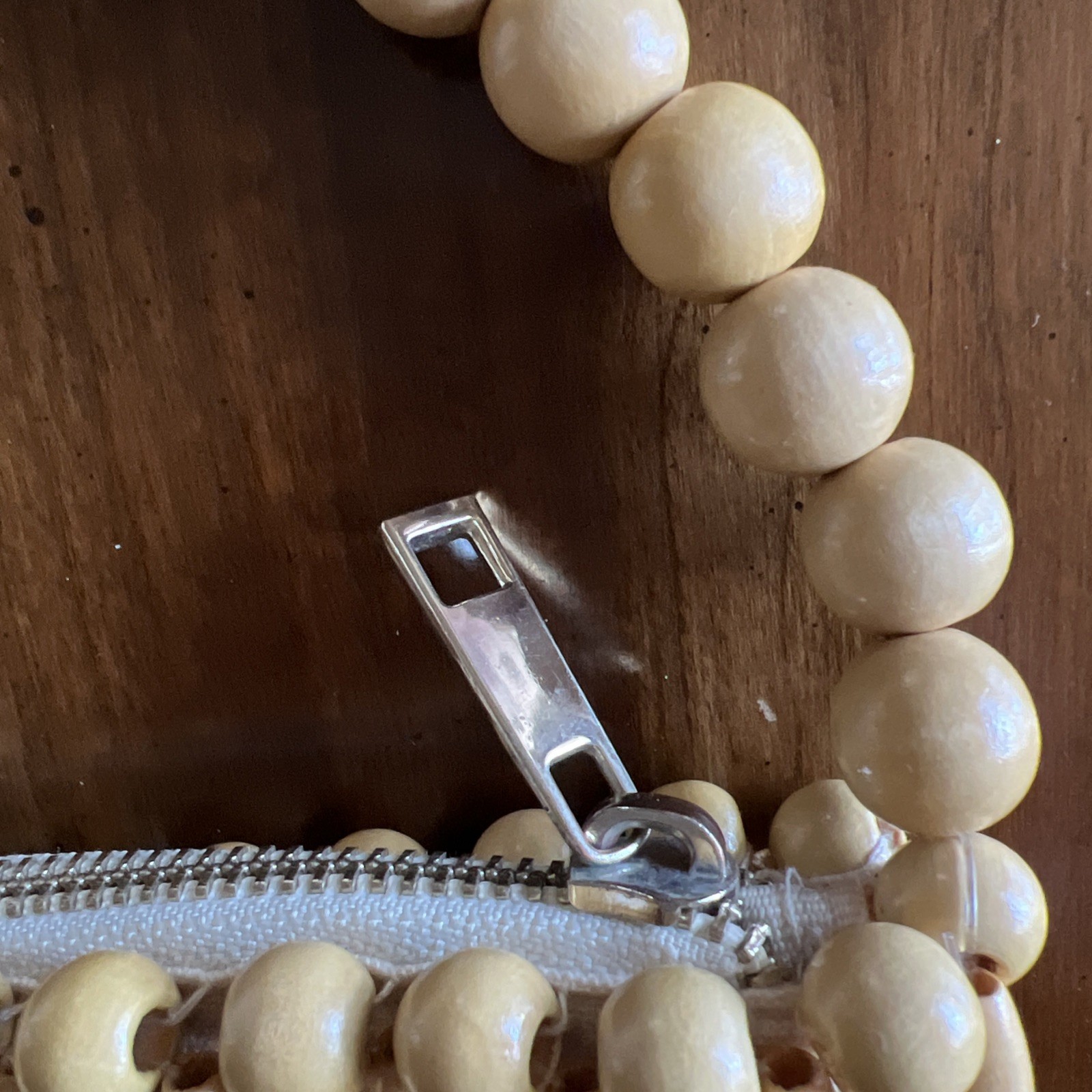 Wooden Bead Purse; Wonderful!