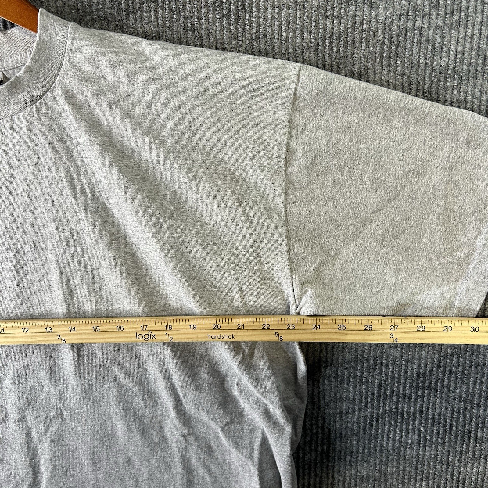 Vintage T Shirt Men’s 2XL Blank Pro Club Gray Blank Heavyweight Made In USA