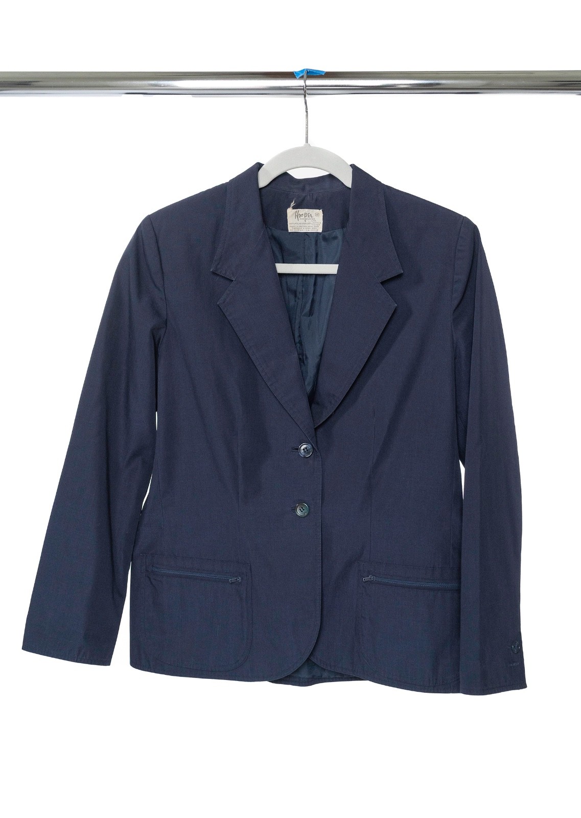 Vintage 70s Navy Blue Blazer Hooper Associates, Womens Size 12
