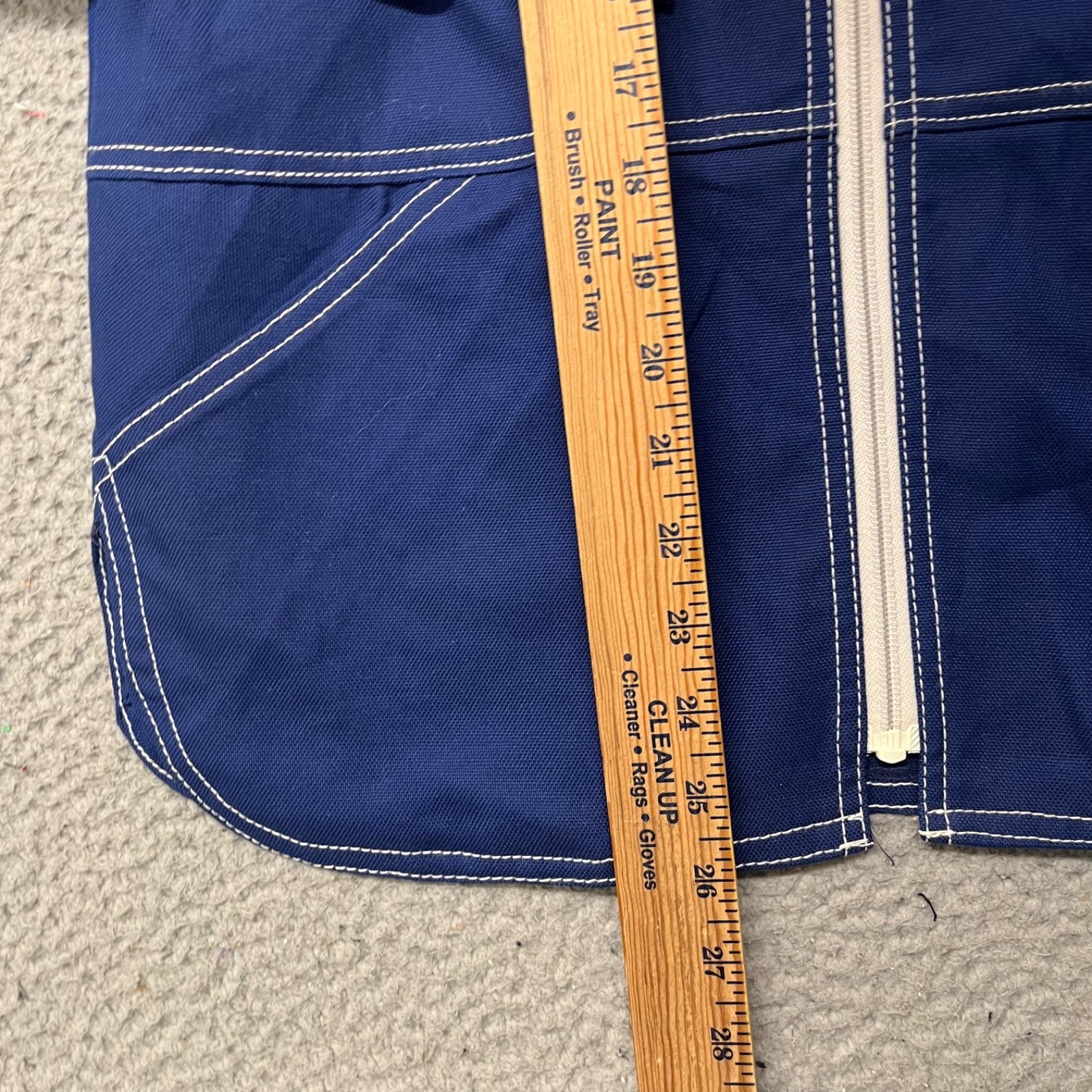 White Stag Jacket Womens S Blue 70’s Full Zip Mechanic Work Wear Made In USA
