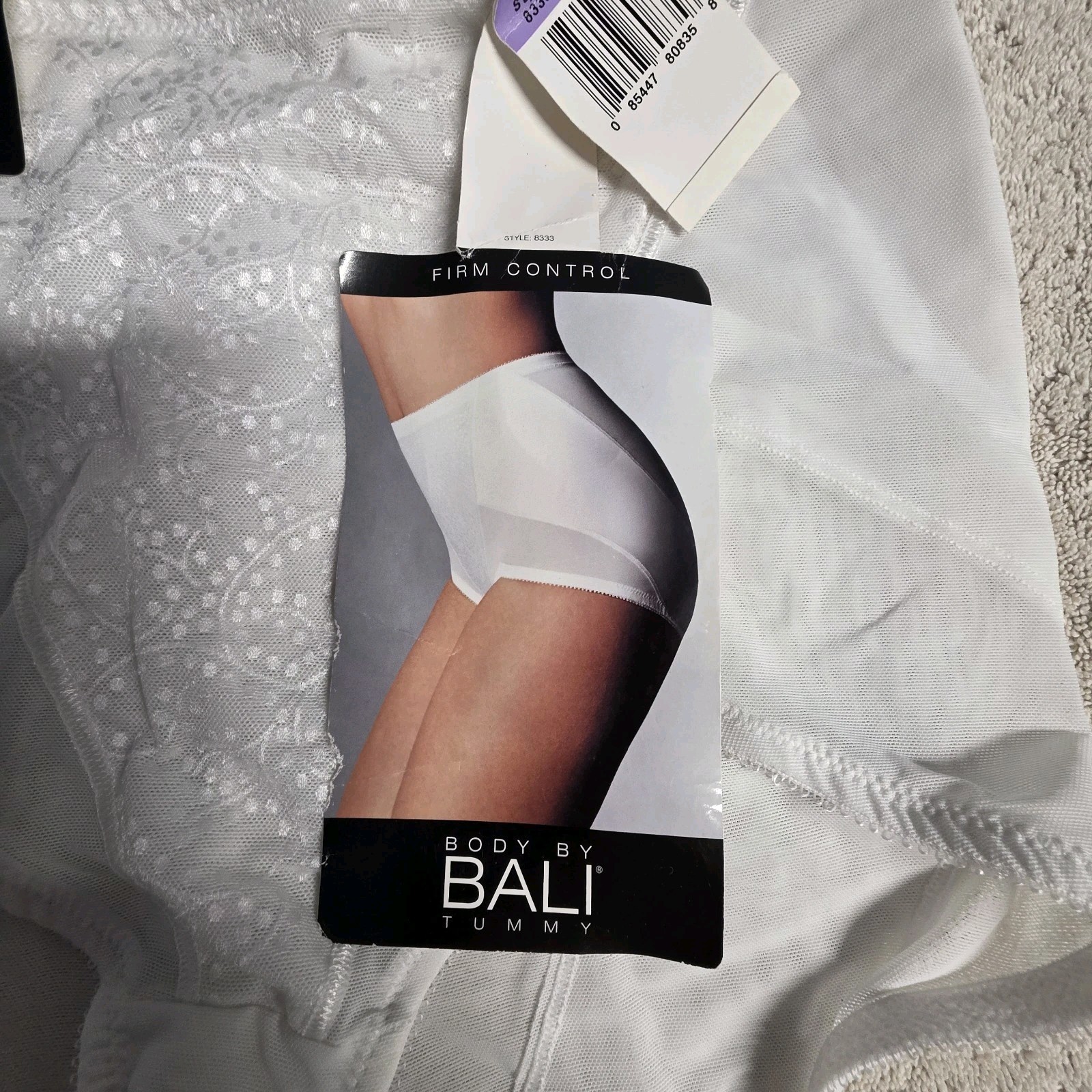 Vintage Body By Bali Tummy Control Shape Wear Brief White Sz XL NWT