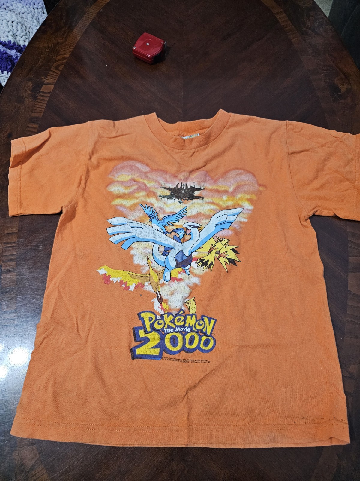 Rare Vintage 2000 Pokémon The Movie Orange Youth T Shirt Size M Used See Pics 24
