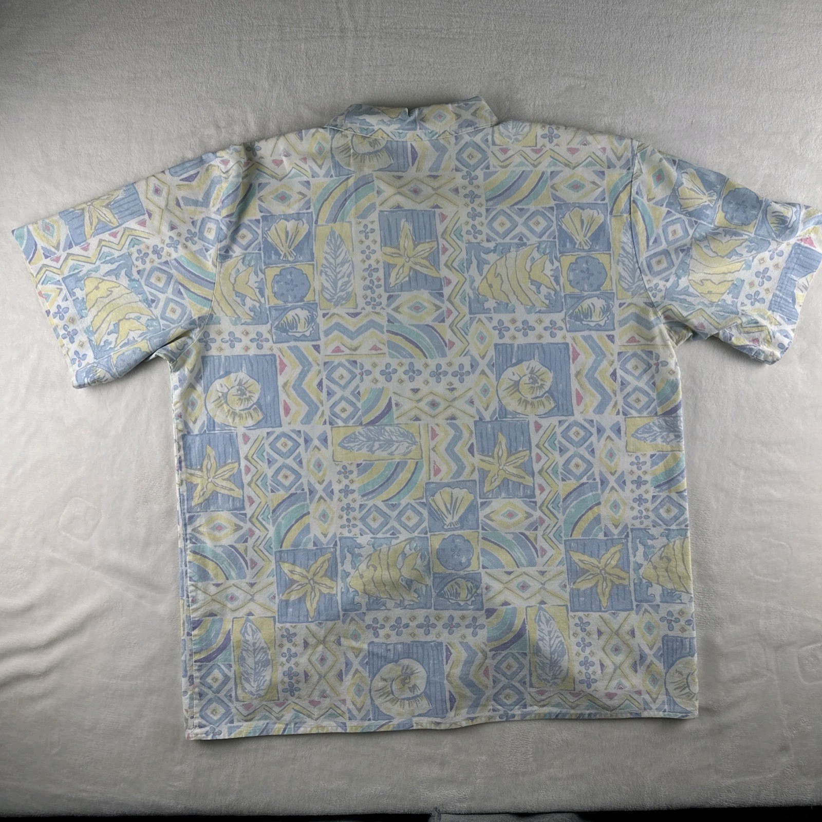 Jantzen Button Shirt, Vintage, USA Made, Retro Argyle, Stranger Things, Hippy