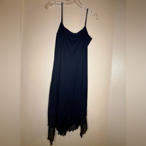 VTG 90s Candy Rocket Navy Blue Dress Whimsigoth Fairy Sparkles
