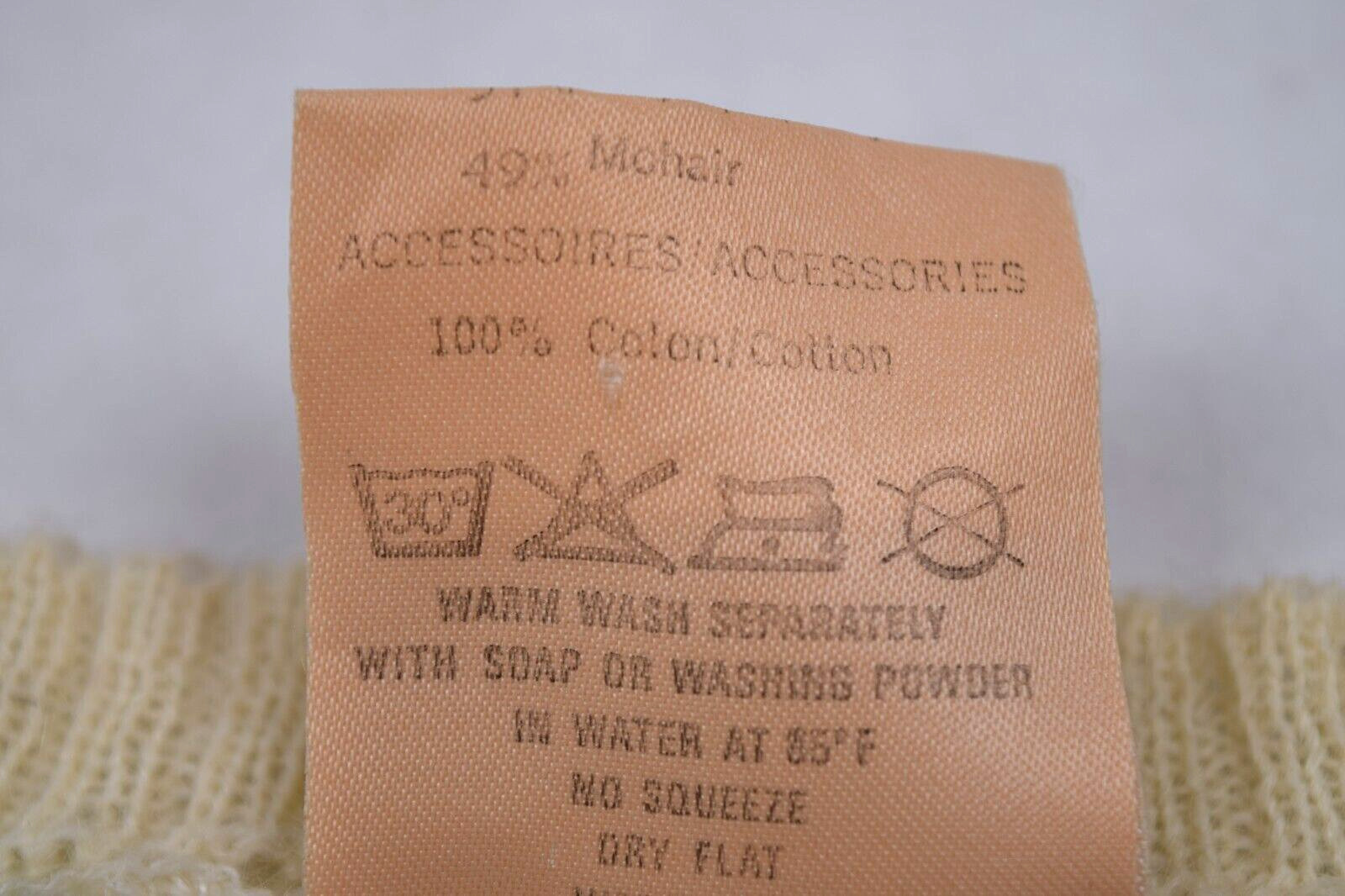 Vintage Sweater Courreges Size S 60s 3 Tone Panel Mod Avocado Ivory Mohair Blend