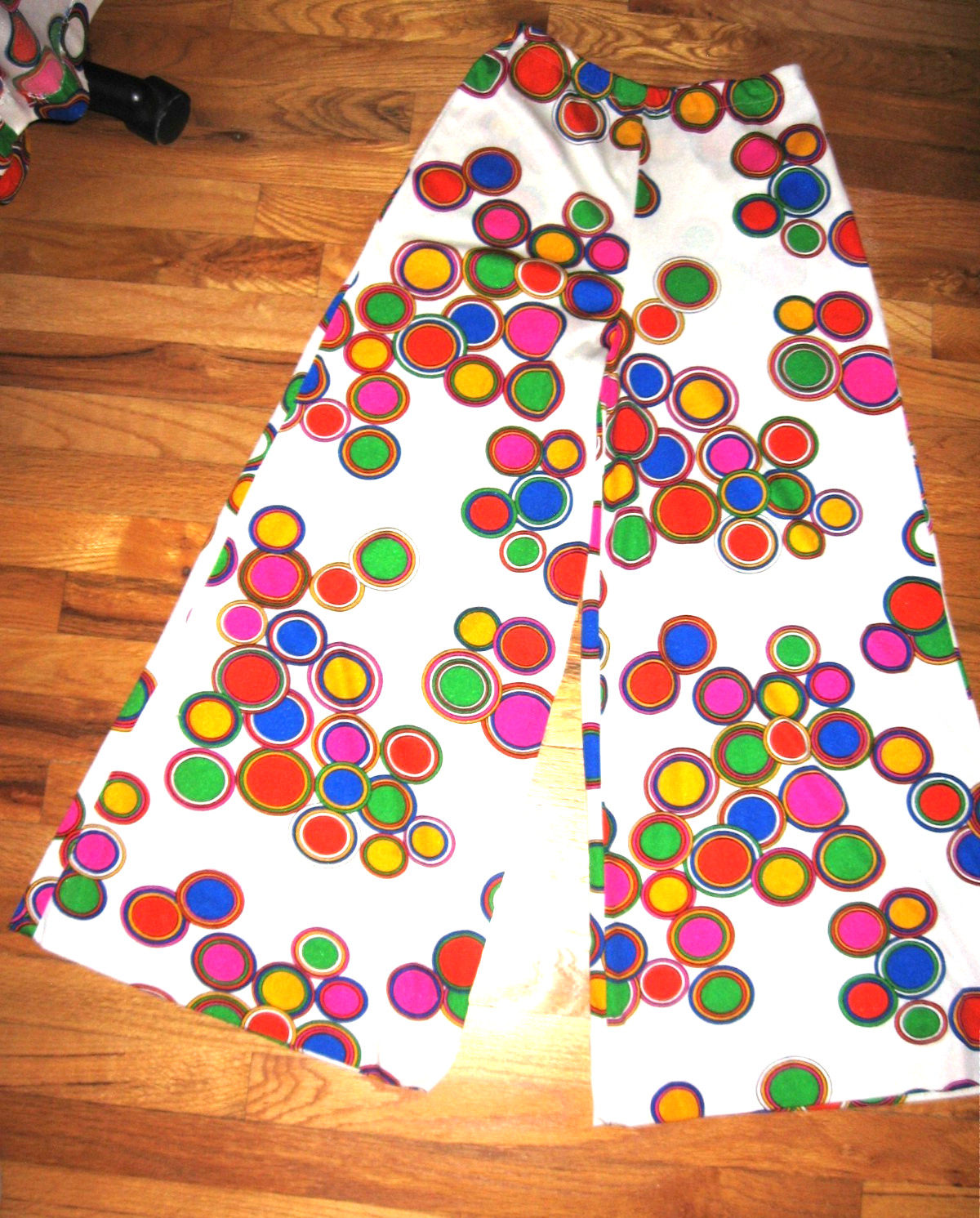 60s Psychedelic Top Bell Bottom Pants Festival Montaldo Pat Richards Light Knit