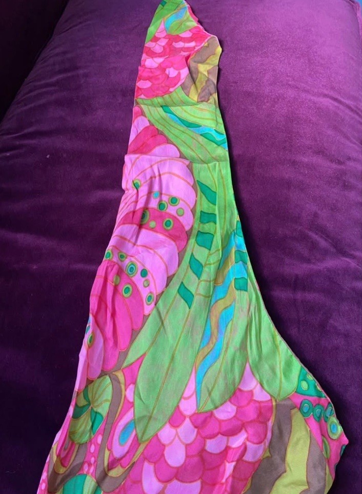 Vintage 1960’s Groovy Psychedelic Bandana Scarf