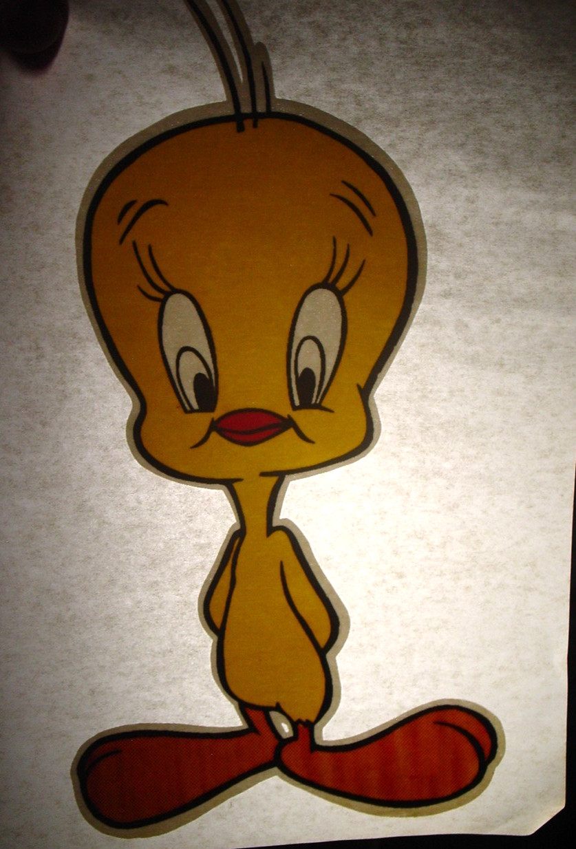 TWEETY BIRD VINTAGE 1970’s LOONEY TUNE CARTOON IRON ON TRANSFER -NICE, B-27