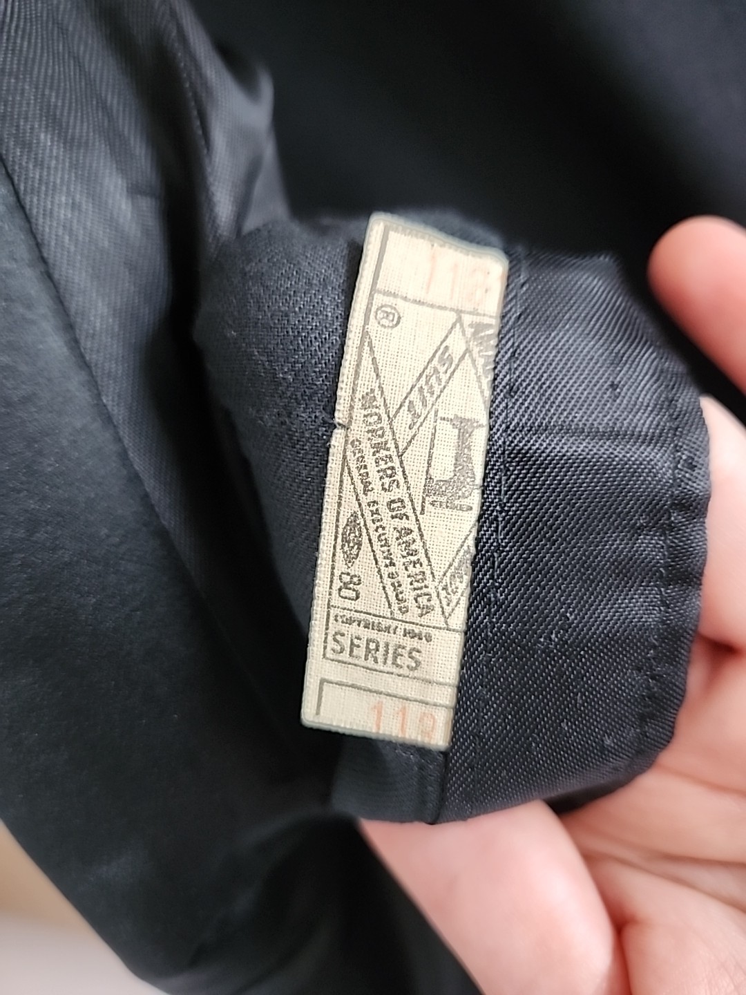 Vintage 70s Jack Silver Tuxedo Suit Black Satin Shawl Collar Union Made USA