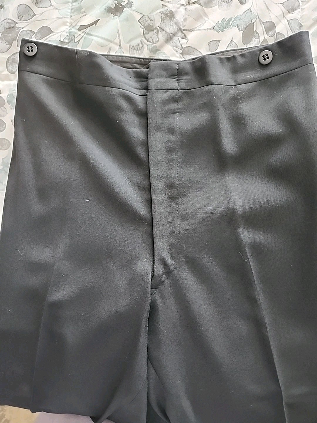 Vintage 70s Jack Silver Tuxedo Suit Black Satin Shawl Collar Union Made USA