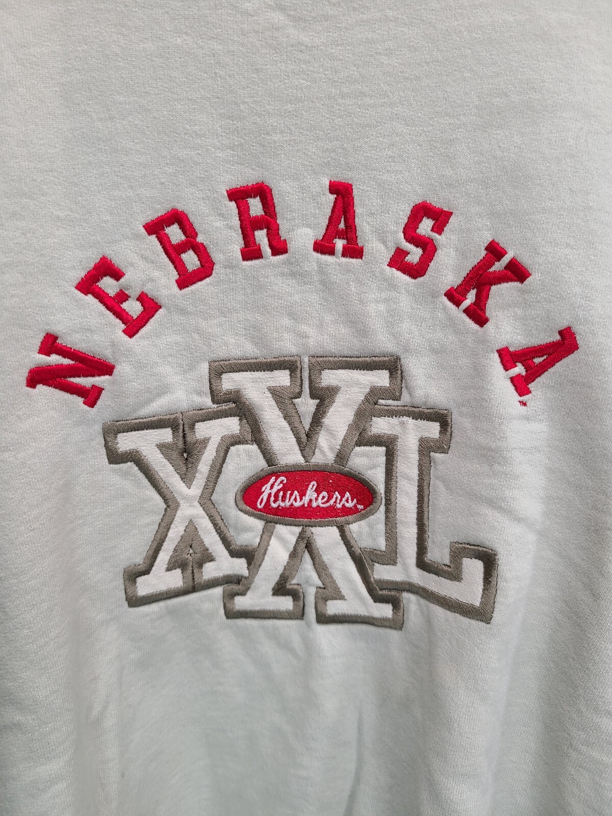 Vintage Nebraska Cornhuskers Unisex Sweatshirt Off White sz Medium M Made in USA
