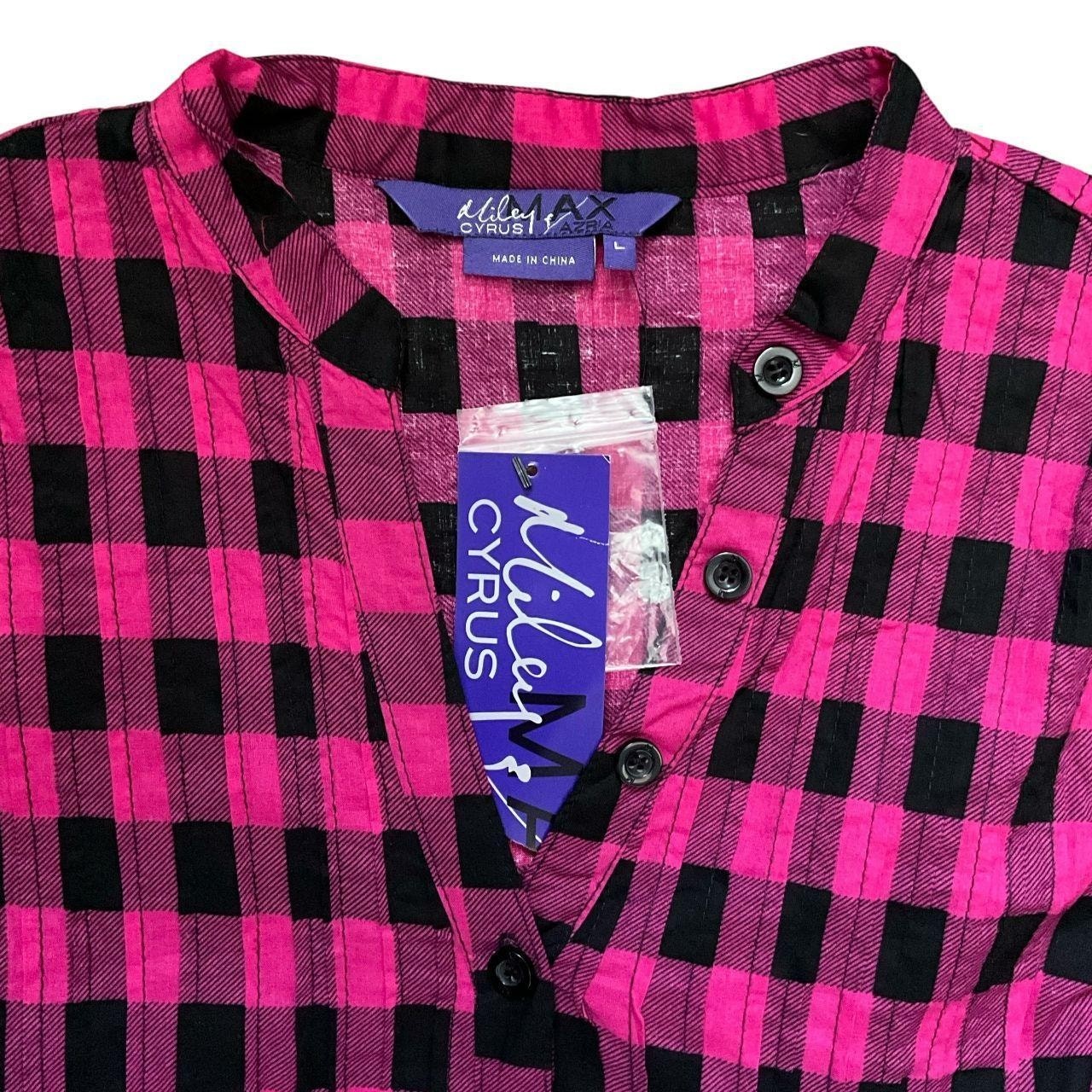 Miley Cyrus & Max Azria Disney Flannel w/Waist Belt: Y2K, 2000s