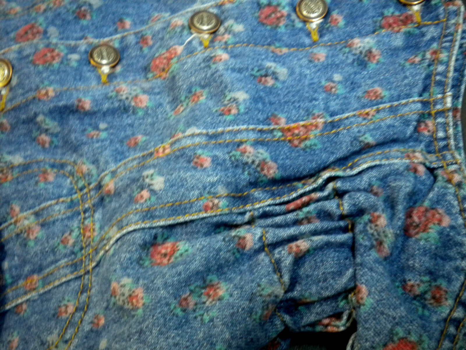 Denim Vest, Sleeveless Waistcoat, Quilted Vest, Other, Measurements, 90s