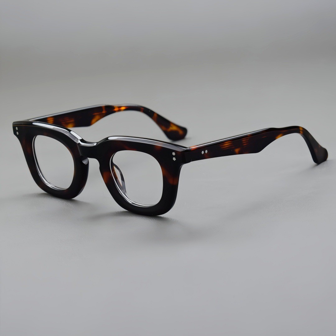 Square Retro Acetate Eyeglasses Frames Thick Glasses Frame Women Men Eyewear