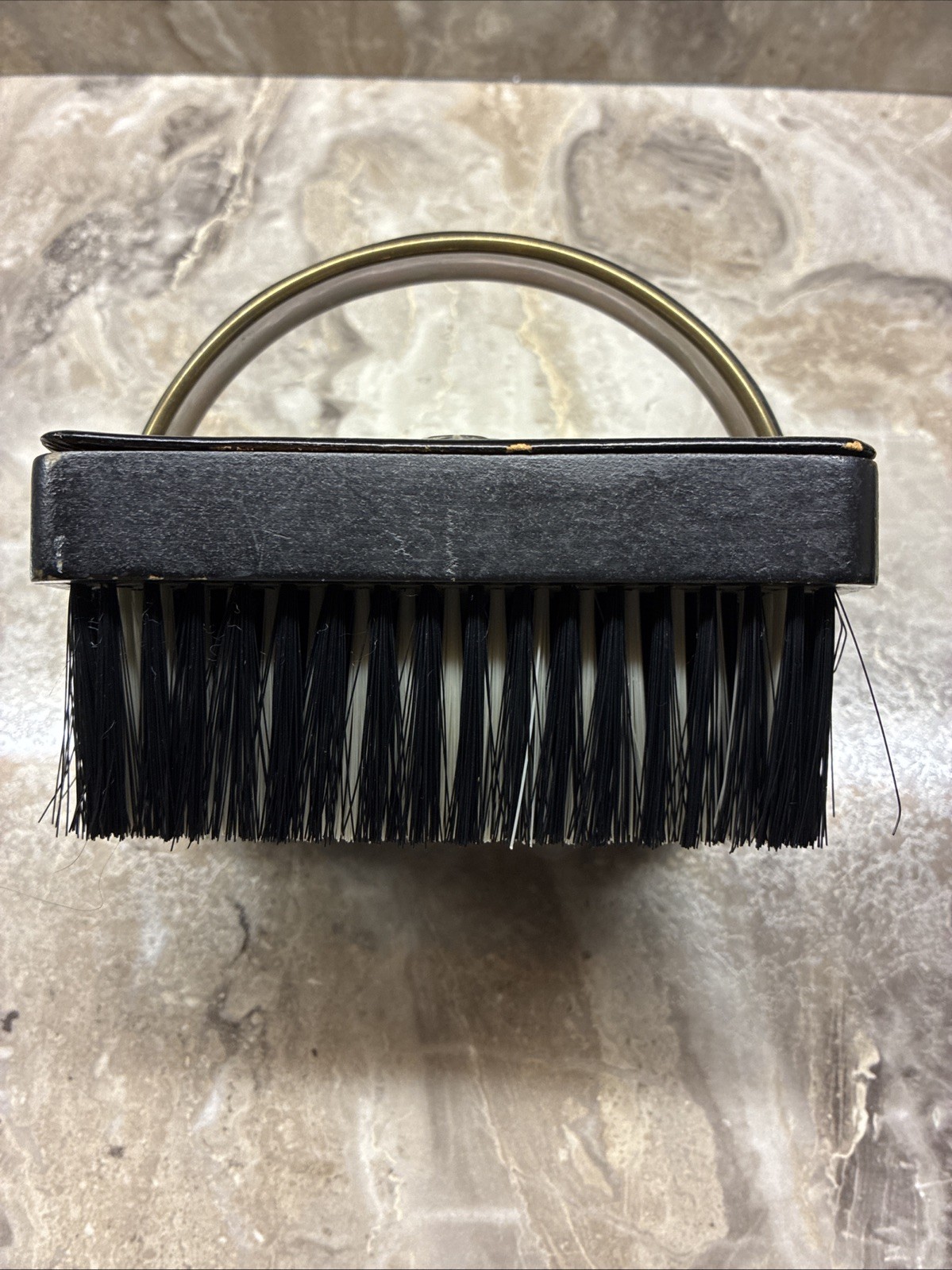 Large Vintage Military Clothing Brush With Coat of Arms