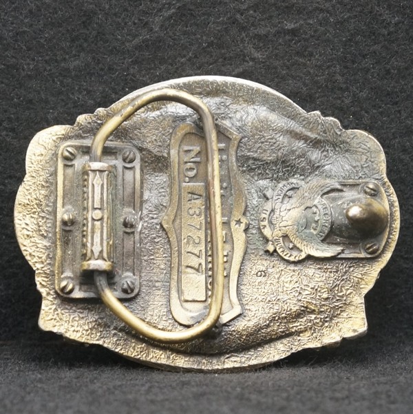 WE03173 VINTAGE 1987 UNITED STATES CONSTITUTION COMMEMORATIVE BRASS BELT BUCKLE