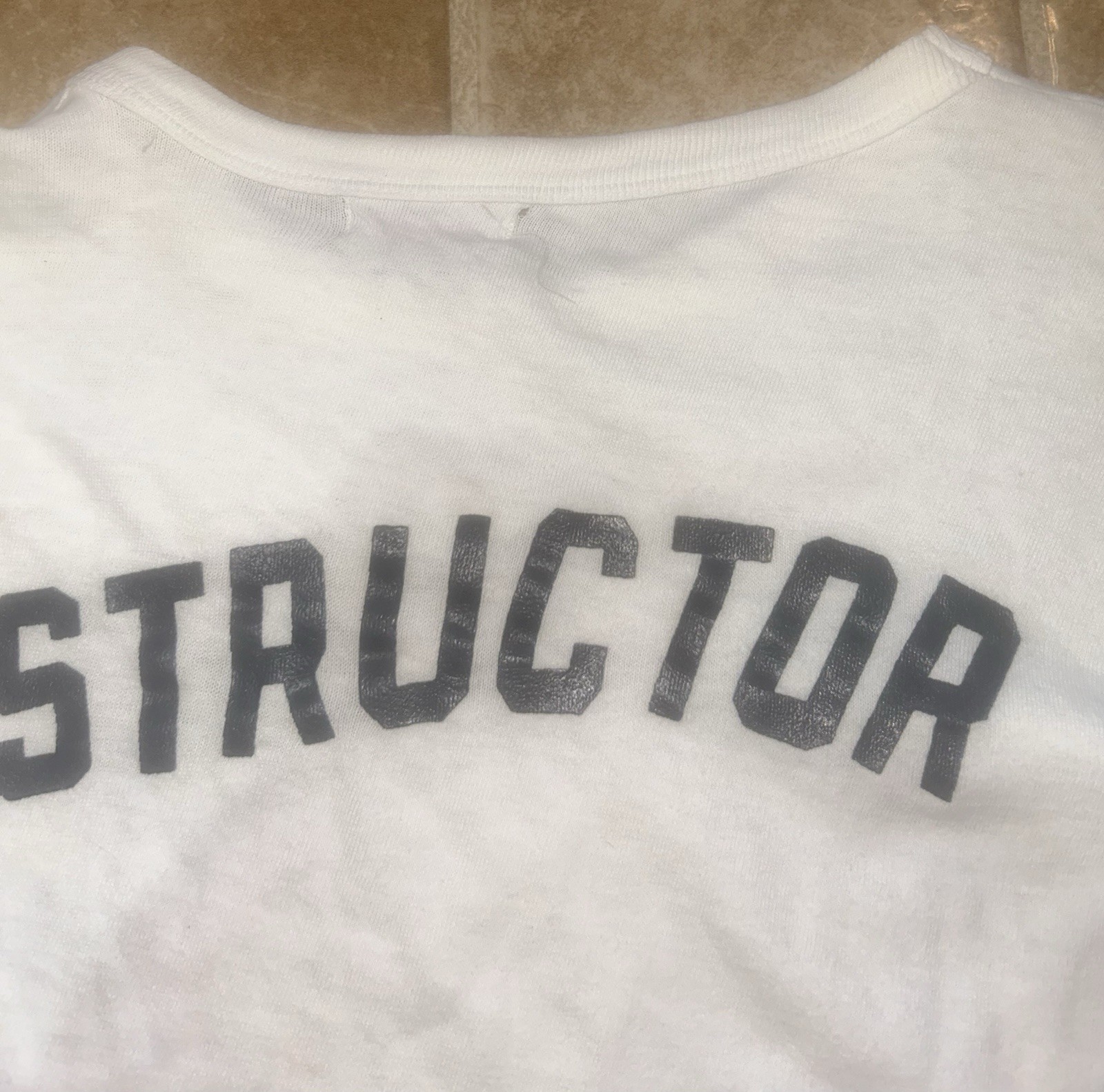 Vintage 1960s Police Academy Instructor T Shirt Durack Company Size XL Very Cool