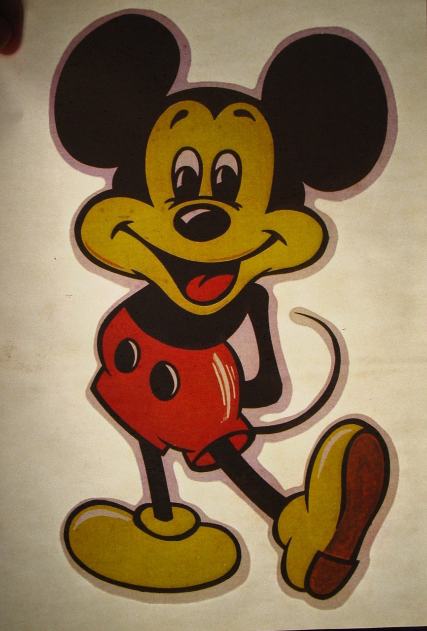 MICKEY MOUSE VINTAGE 1970’s DISNEY CARTOON IRON ON TRANSFER #1 -NICE, B-27