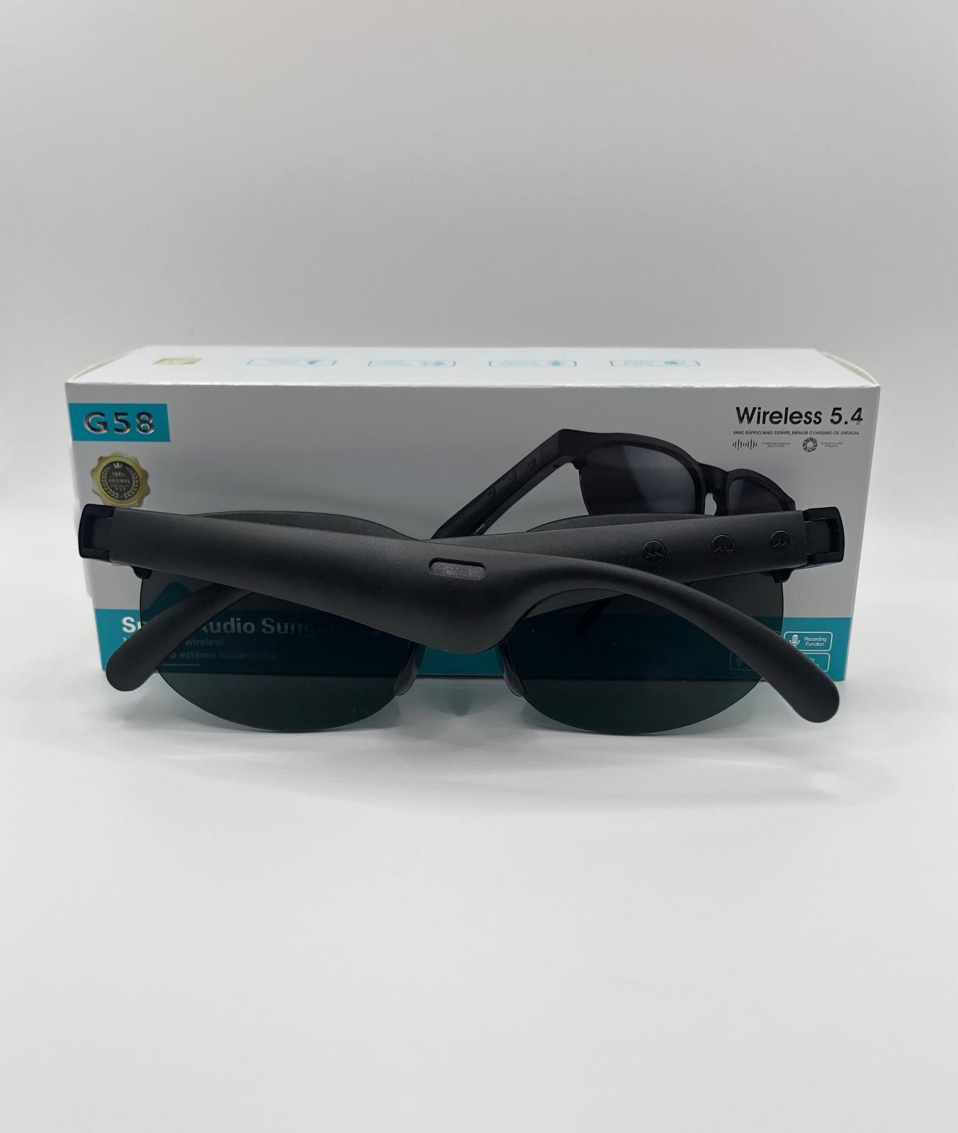 Bluetooth 5.4 Smart Audio Glasses With Built-in Speakers And Microphone
