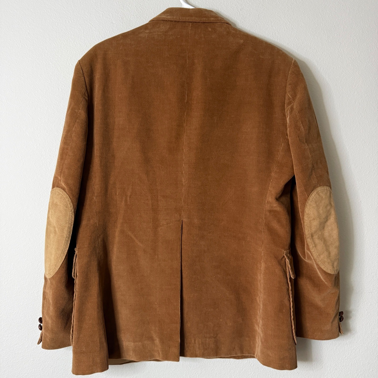 Carl Michaels Vintage Corduroy Blazer Mens 40 Brown Elbow Patches Made in Japan