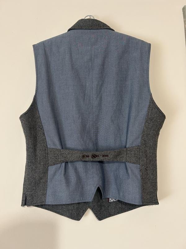 Men White Stuff Vest Grey Wool L