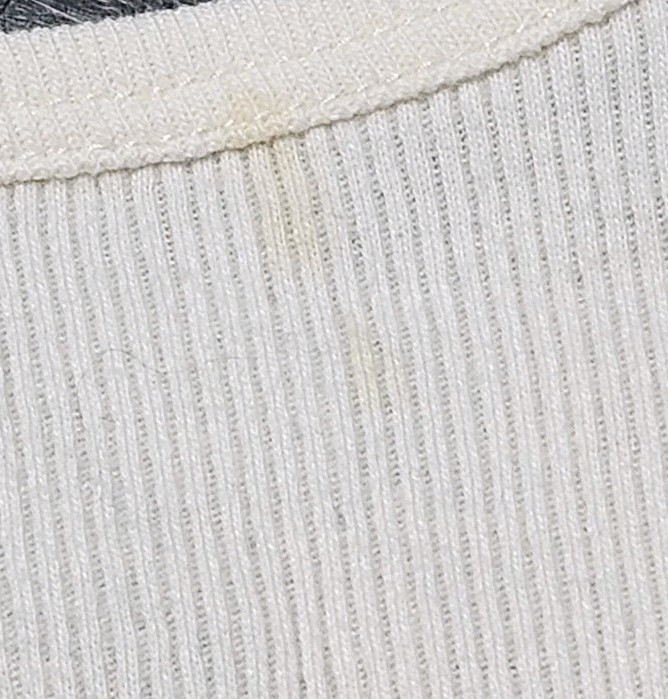 VTG Polo Jeans Co Ralph Lauren Tank Top Small Embellished Off White Faint Stain