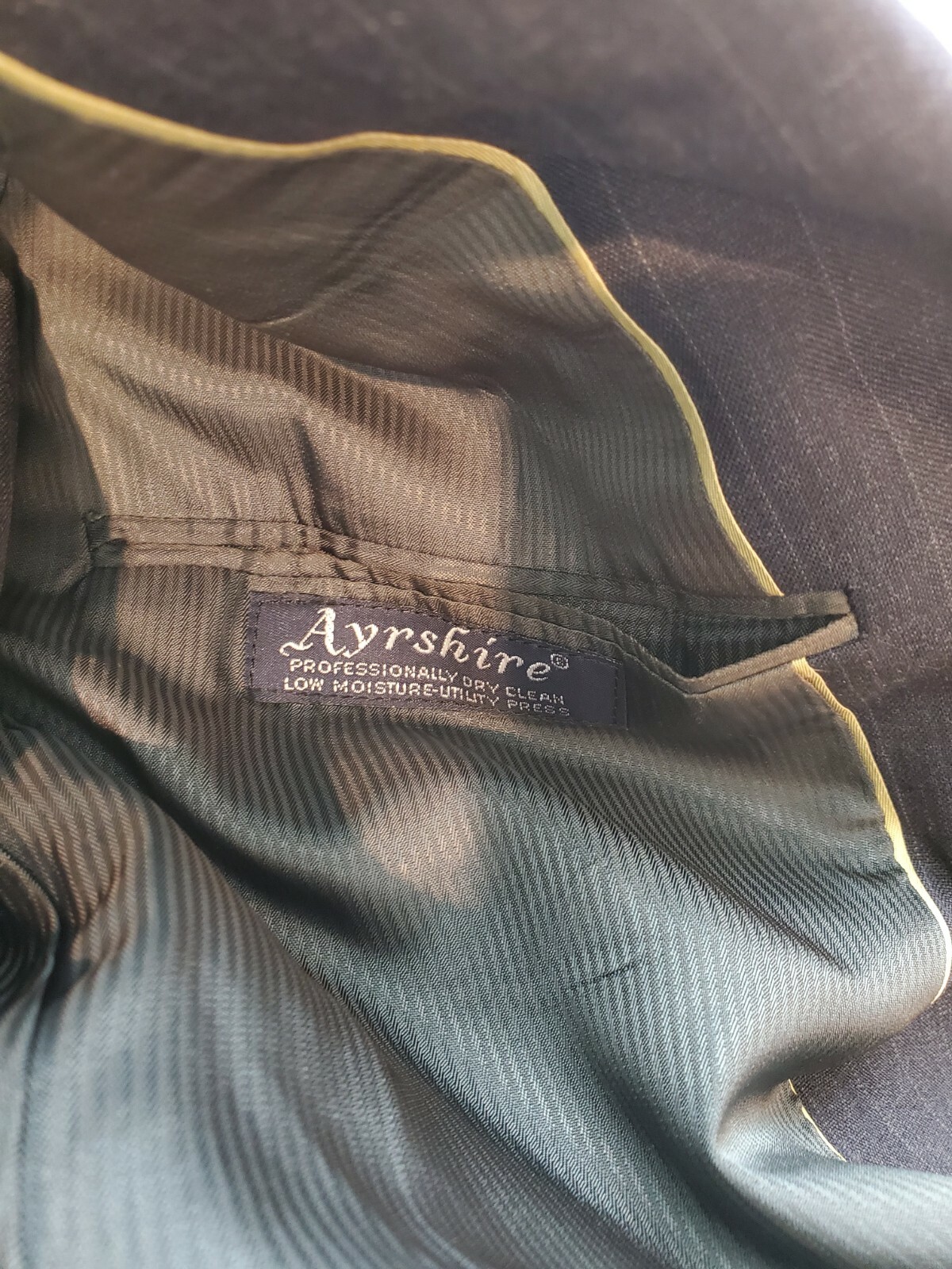 Vintage Austin Reed of Regent Street Mac Hugh Ayrshire Black Pinstripe Suit