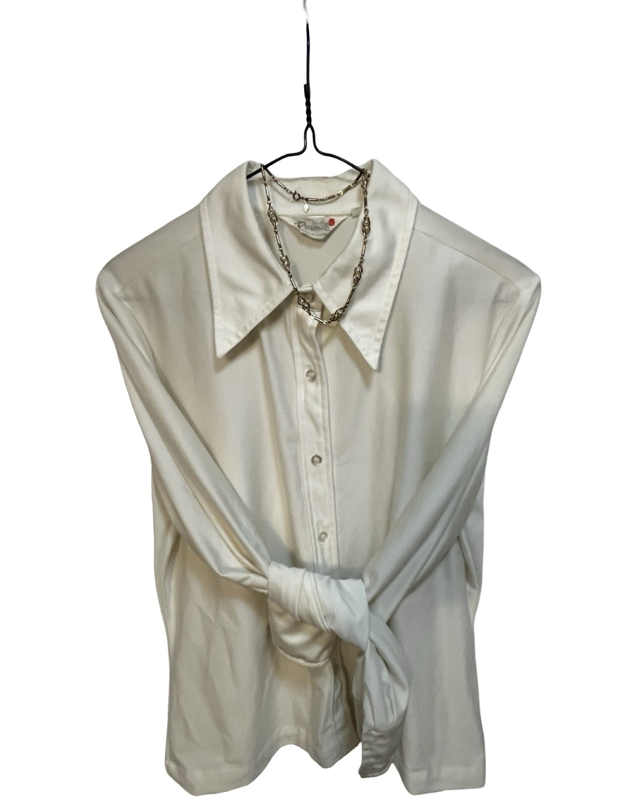 Vintage 60s/70s Mystery Lot of 5 Button Blouses Women’s Polyester, Cotton &Blend