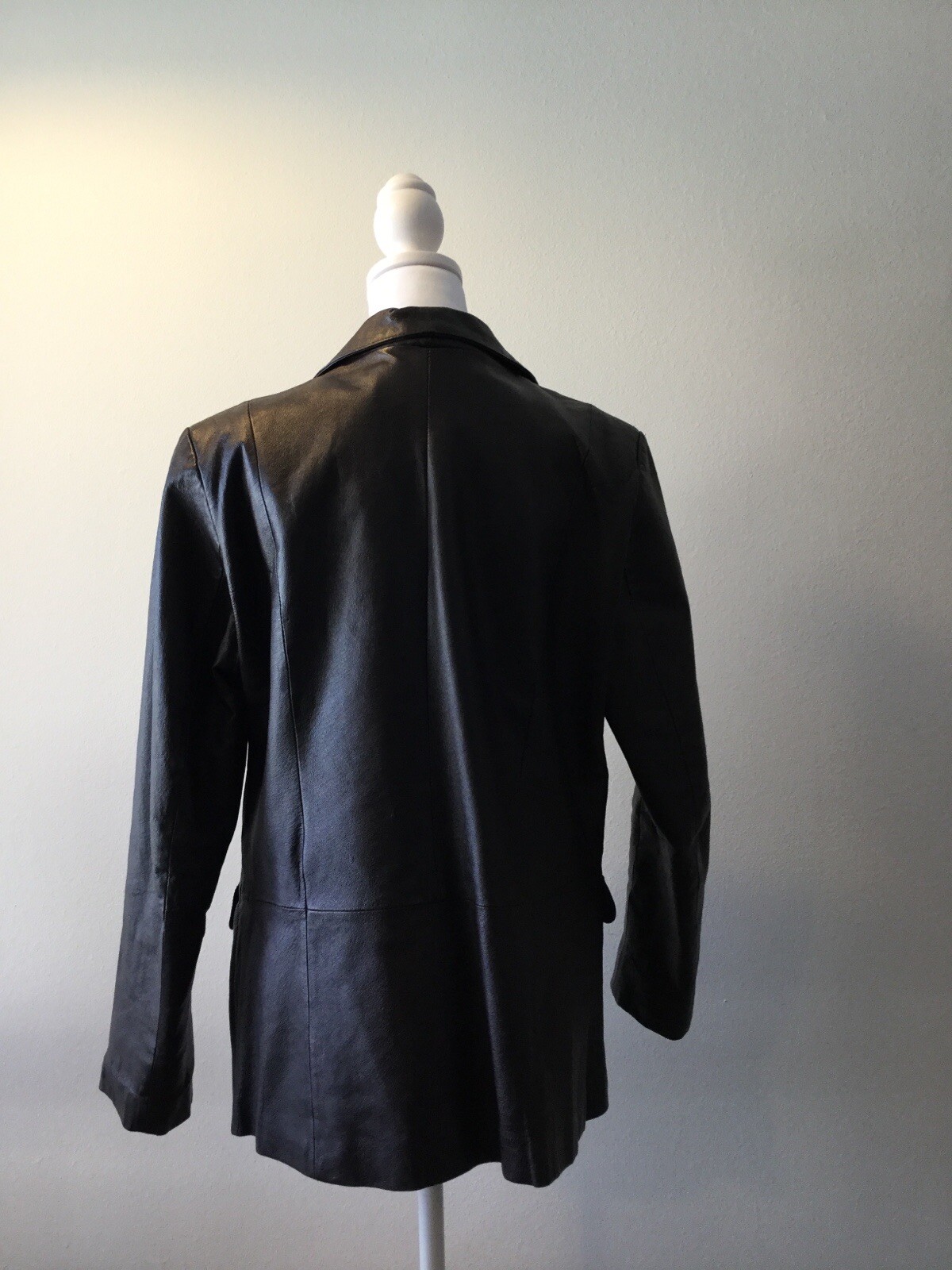 Vintage Chadwicks Leather Blazer Sz 8 Casual Plum Deep Purple 90’s (073R)