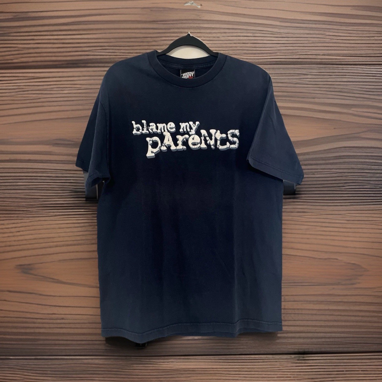 Top Heavy Late 90’s / Early 2000’s Navy Blue Graphic Tee Size L Streetwear