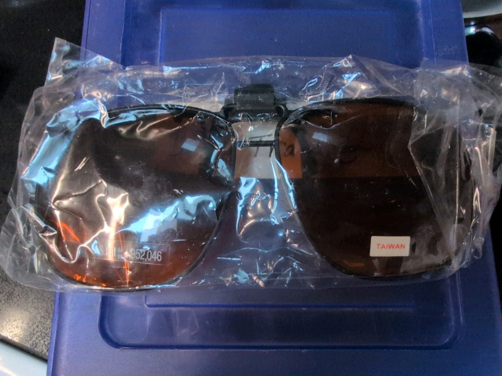 BluBlocker Sunglasses Clip On Unisex-adult Brown Aviator Vintage Y2K 90’s