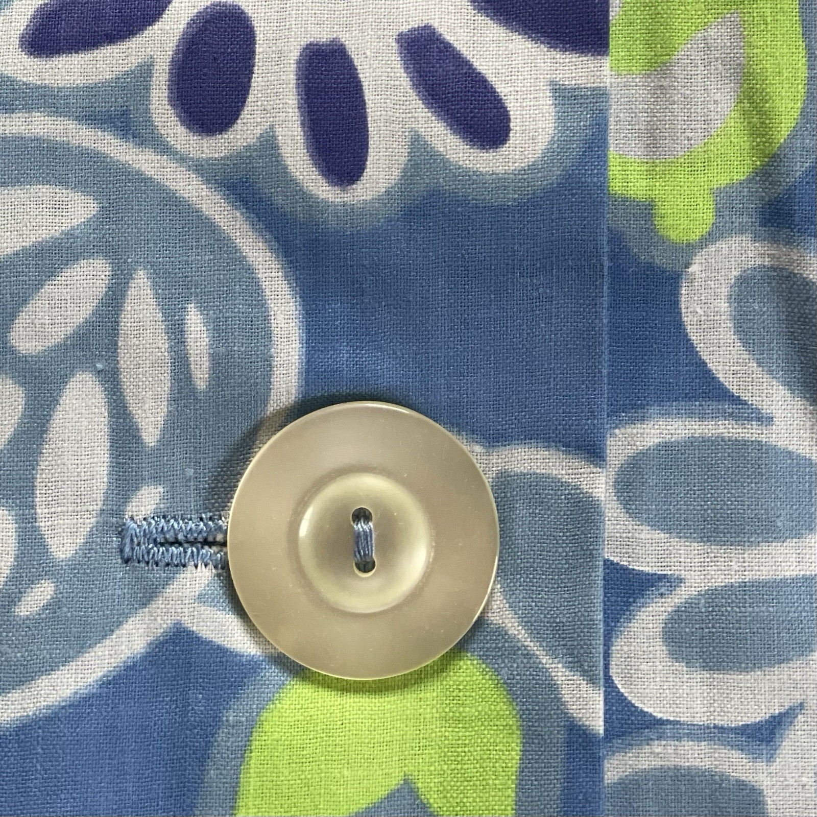 Vintage Original 50s SIZE 2XL Dress Unworn Cotton shift button through MINT