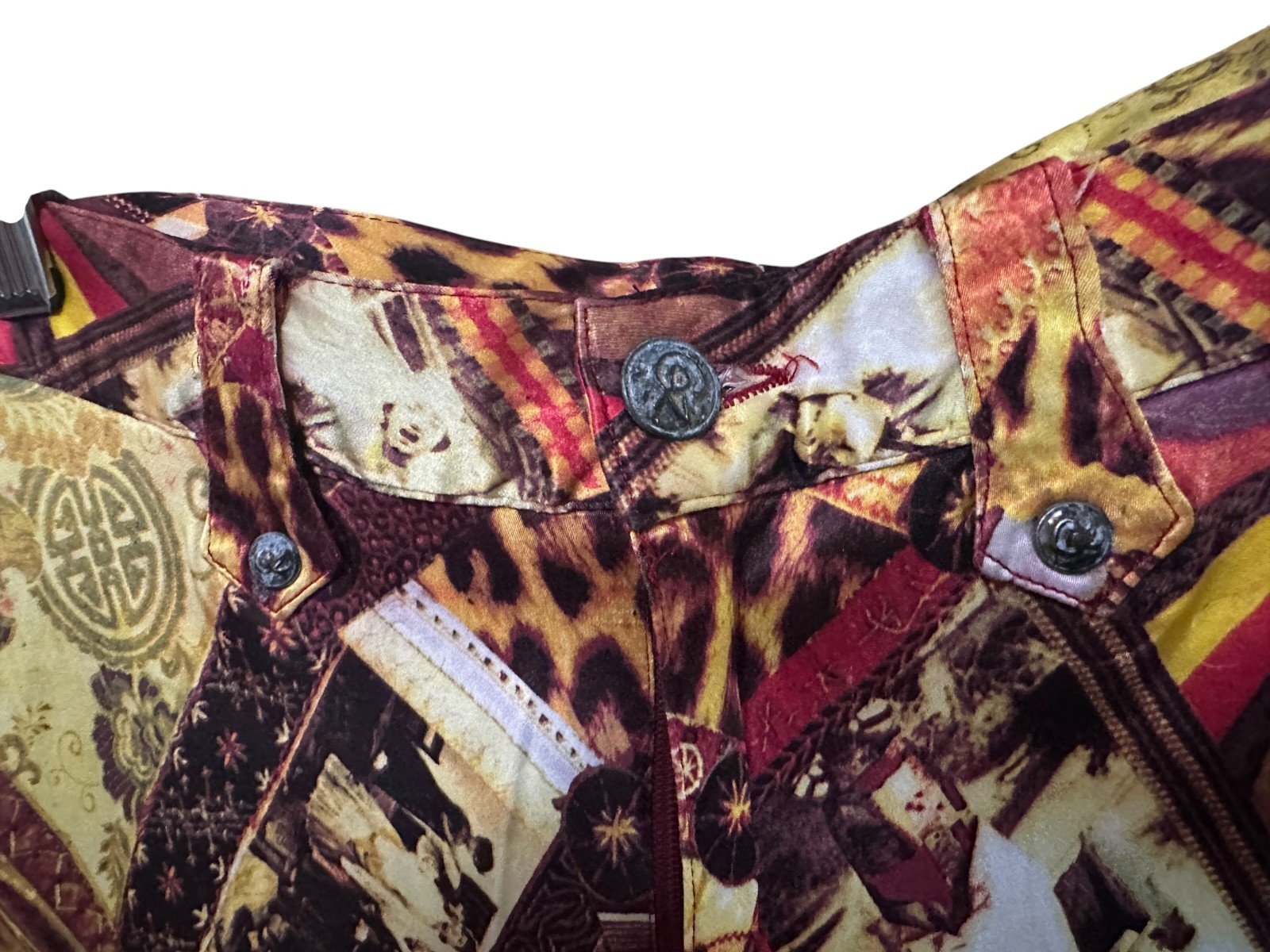 Vintage Christian Lacroix Bazaar Pants 90s Print France IT 38 Rare