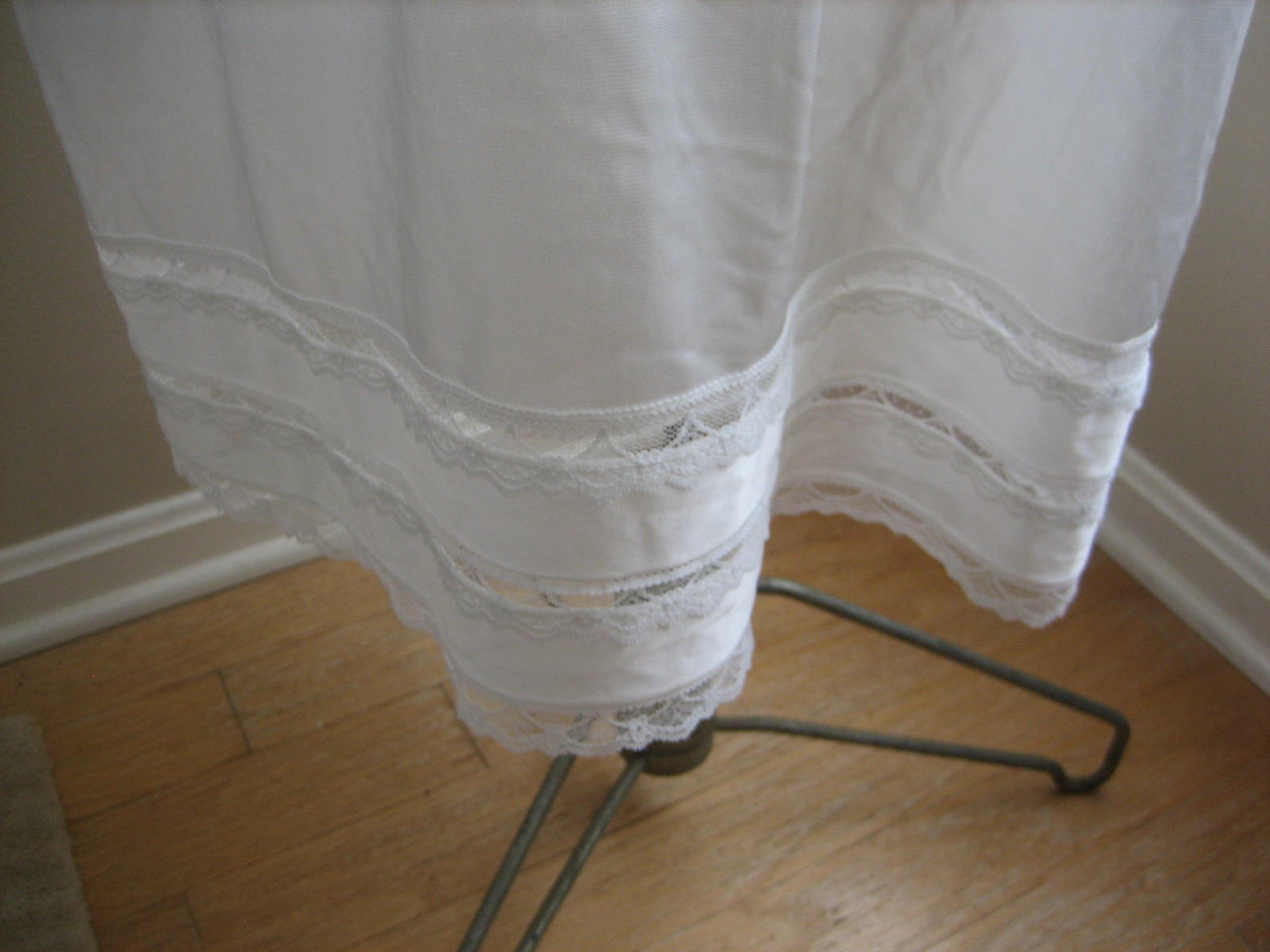 SLIPERFECTION Nylon Full Slip, Lace Trim, Cut To Length – Size 48 – USA
