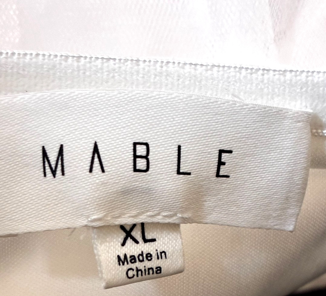 NWOT- Mable Mini Bridal or Reception Mini Tulle Dress (White)-Sz XL (MSRP $300)
