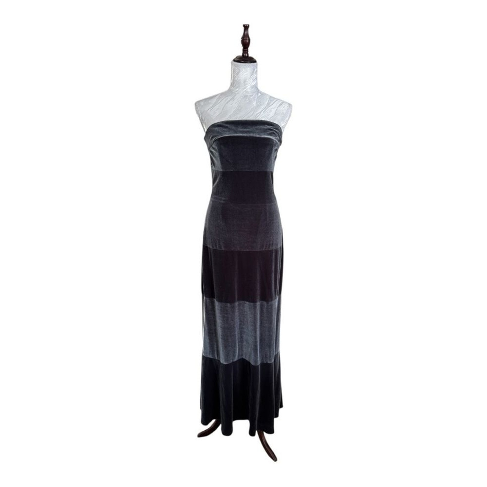 Vintage Rimini by Shaw Velvet Strapless Gown