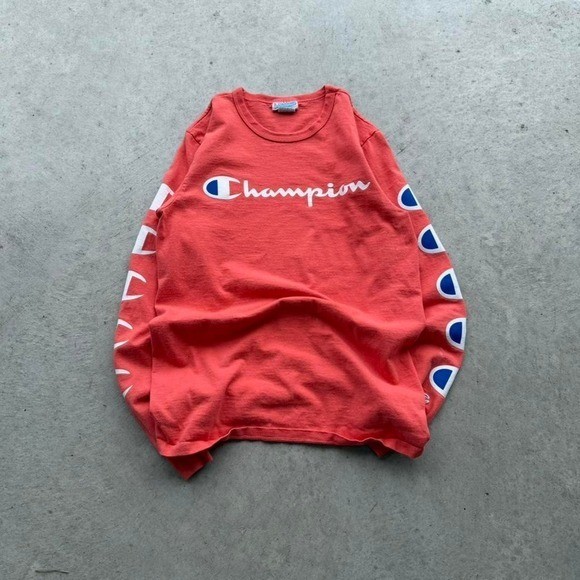 Vintage red/orange Champion Longsleeve