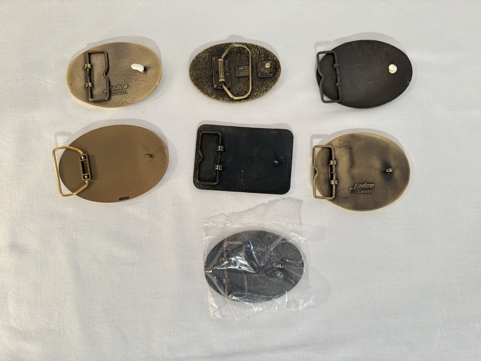 Lot Of 7 Assorted NRA Belt Buckles