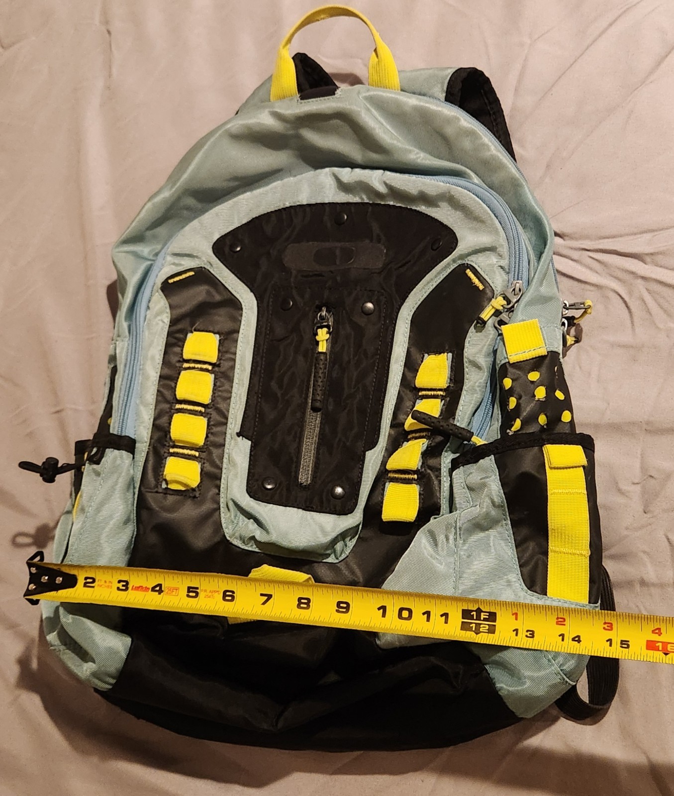 Oakley Echo Charlie Multicolor Laptop School Hiking Backpack Blue Yellow