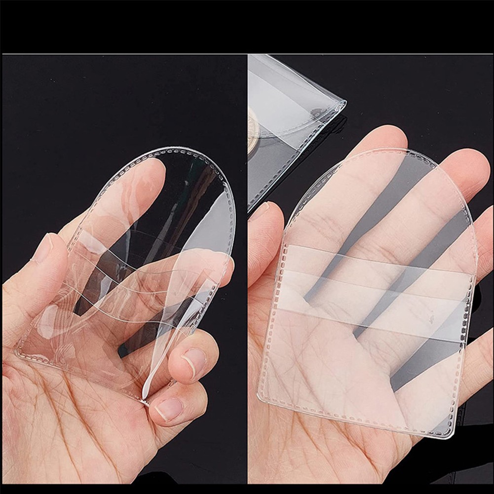 50-300PCS Single Pocket Coin Protector Pouch Clear Plastic Sleeves Souvenir Coin