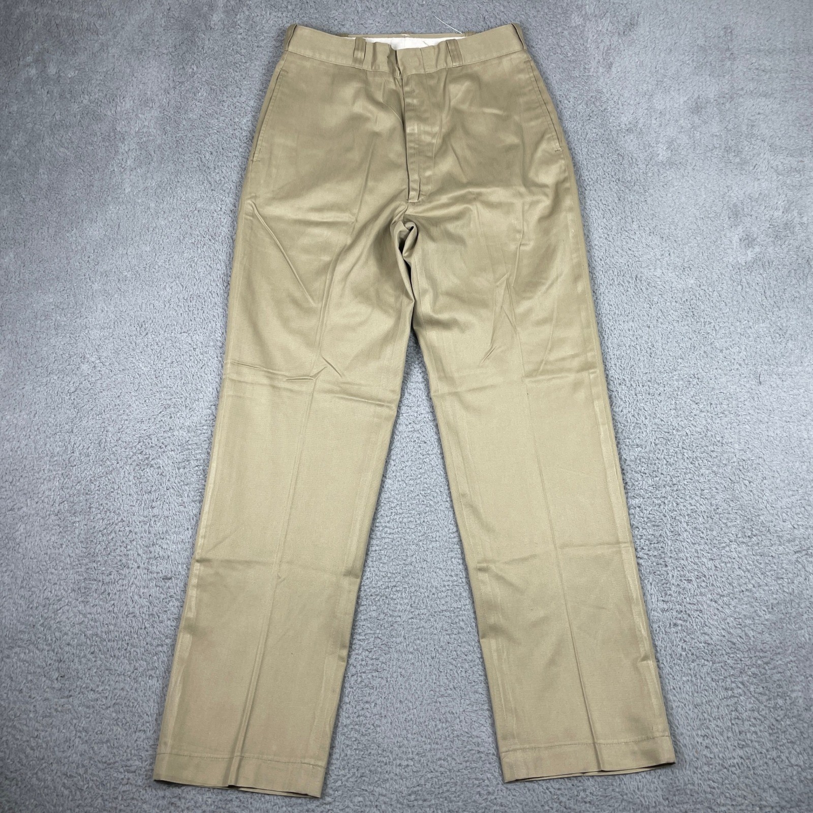 Vintage US Army Uniform Khaki Trousers Men 31×32 Khaki Twill Military Issue 1975