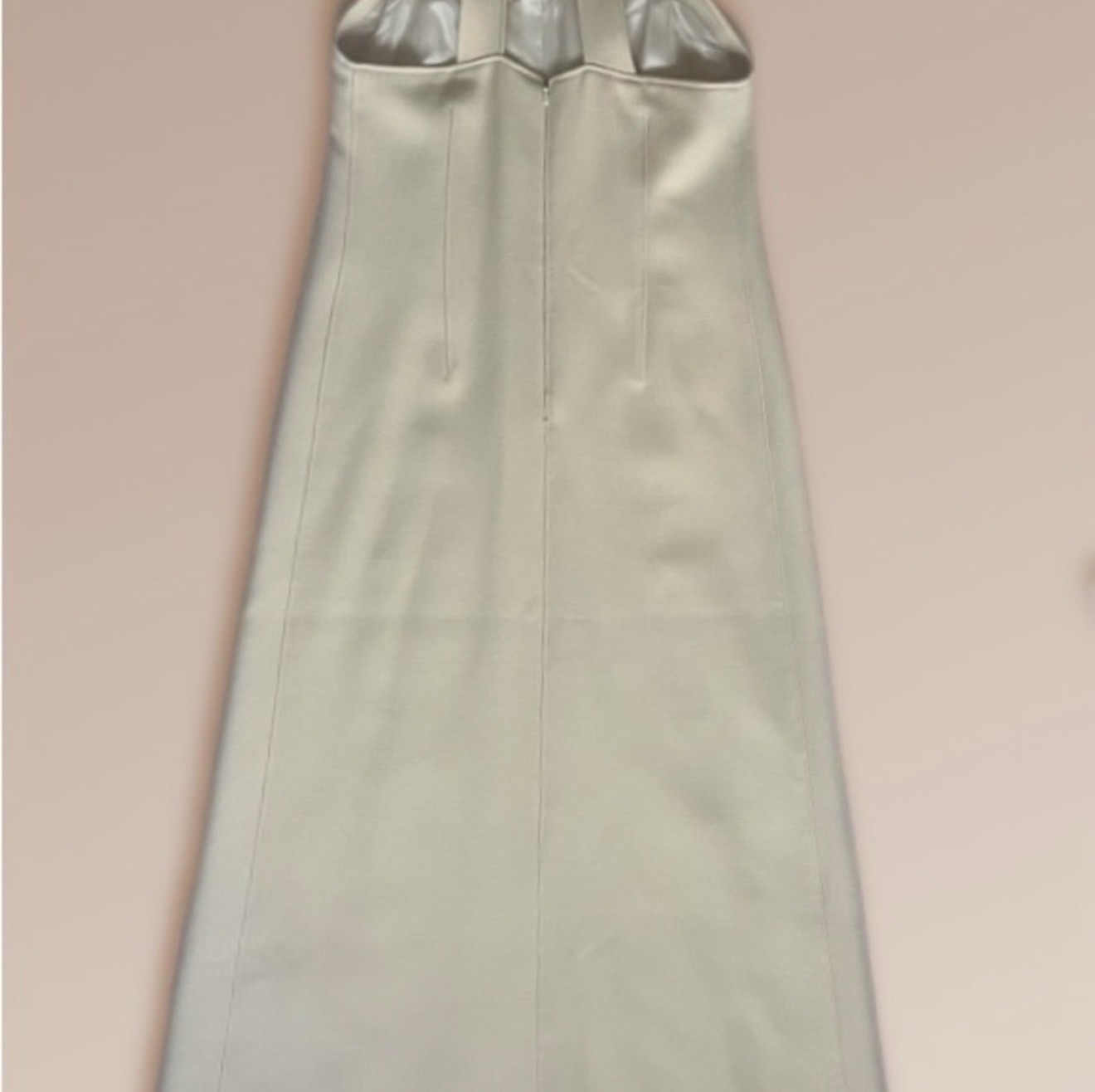 Vintage Courreges Haute Couture Future 70’s Wool Maxi Dress Jumper Ivory Size a