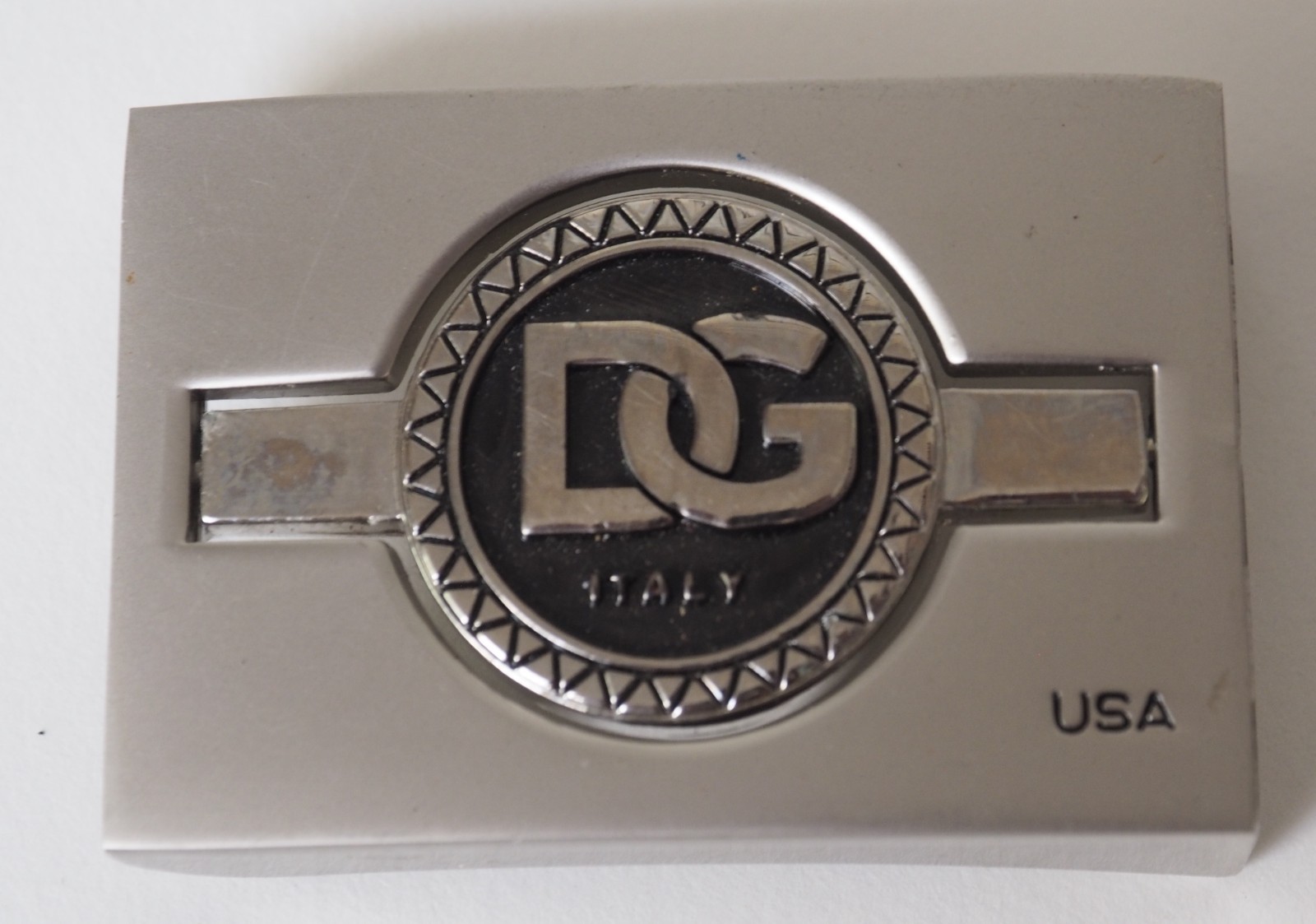 Vintage DOLCE GABBANA Reversible Metal BELT BUCKLE – Lion Head & DG