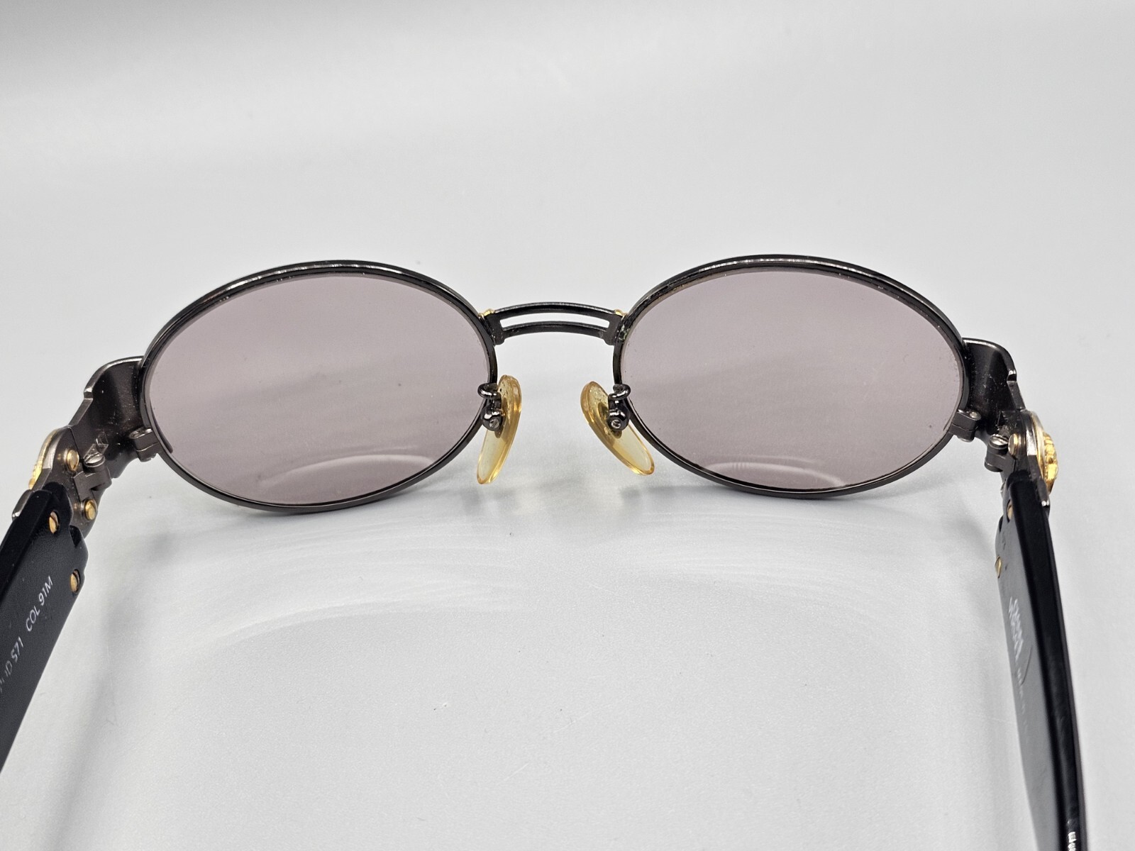 VTG 90s Gianni Versace Ladies Sunglasses Frames Only MOD.S71 50X18 Black & Gold