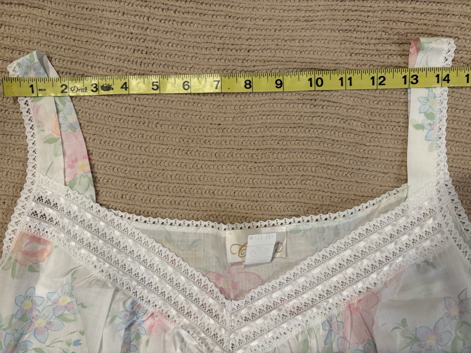 Vintage Sears Cotton And Polyester Blend Lightweight Night Gown Sz M NWT