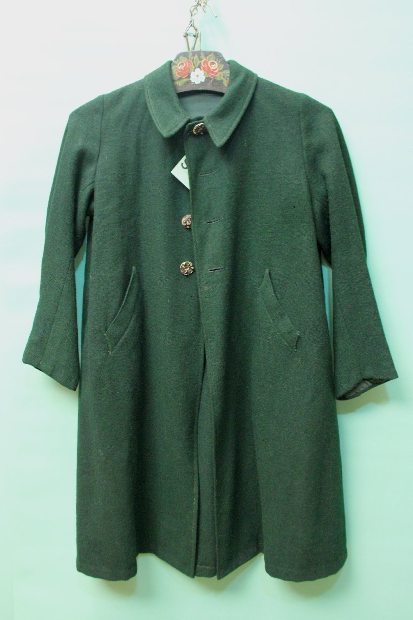 Ur-Alte Trachten Jacke grün Jungen ca 128 vintage Einzelstück Handarbeit Urig