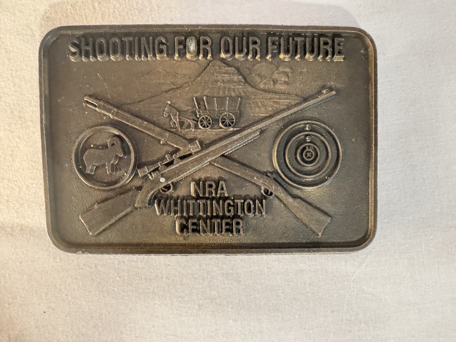 Lot Of 7 Assorted NRA Belt Buckles