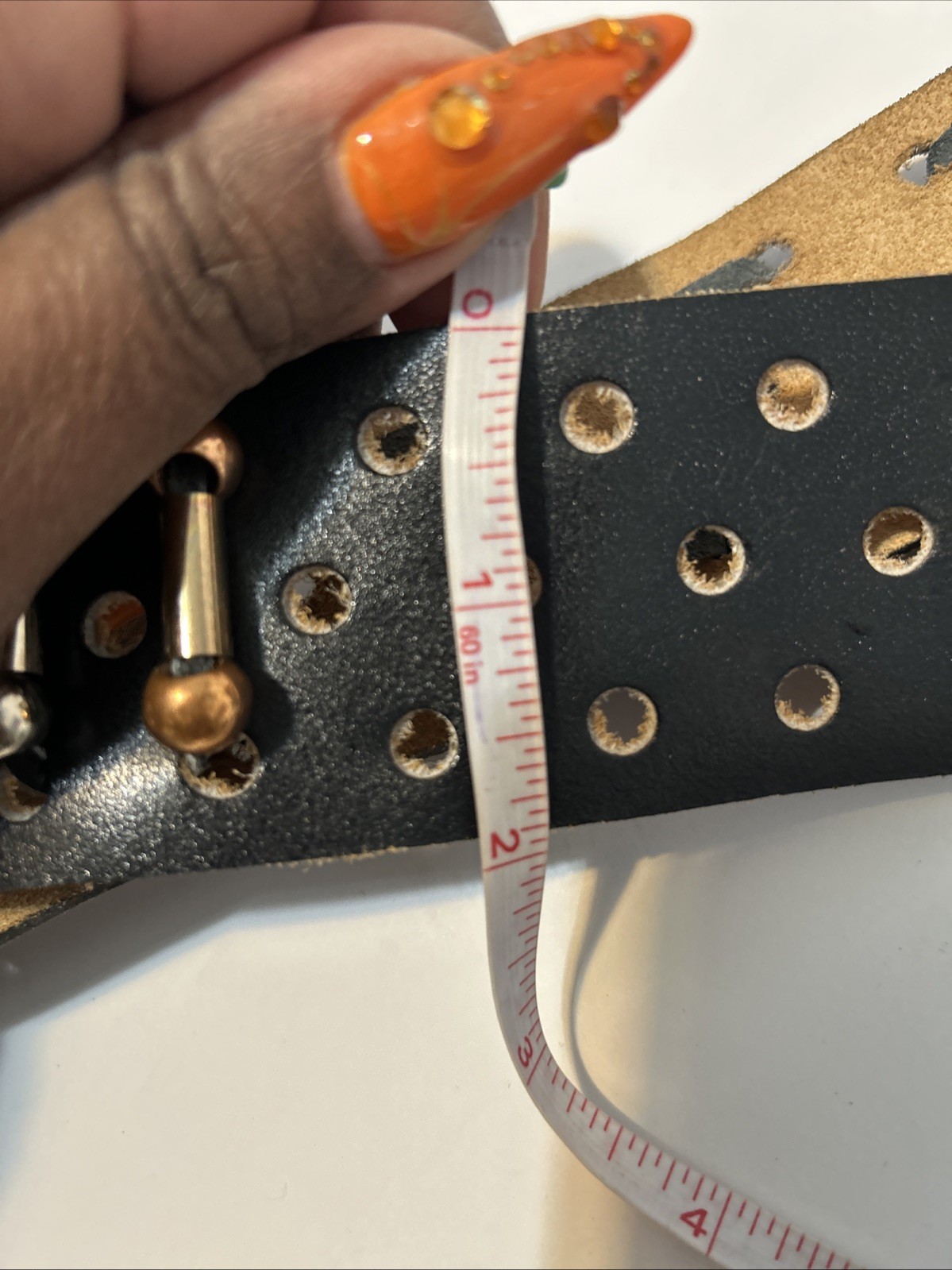 Handcrafted Leather Belt With Buckle 40’ Inches Long
