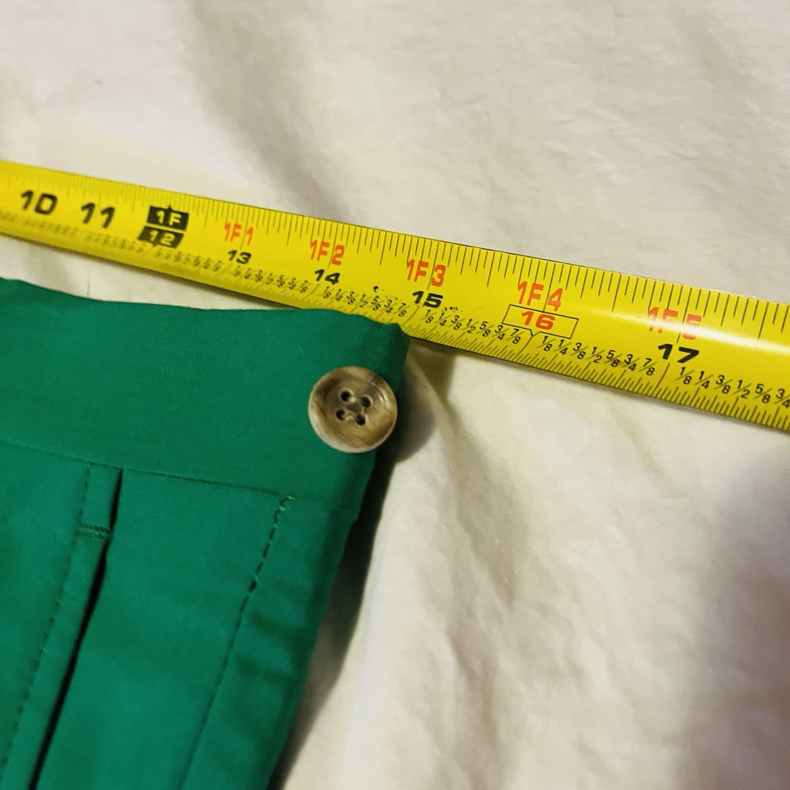 Vintage Green Hubbard Golf Pants Slacks Polyester Cotton Disco NOS Deadstock 32